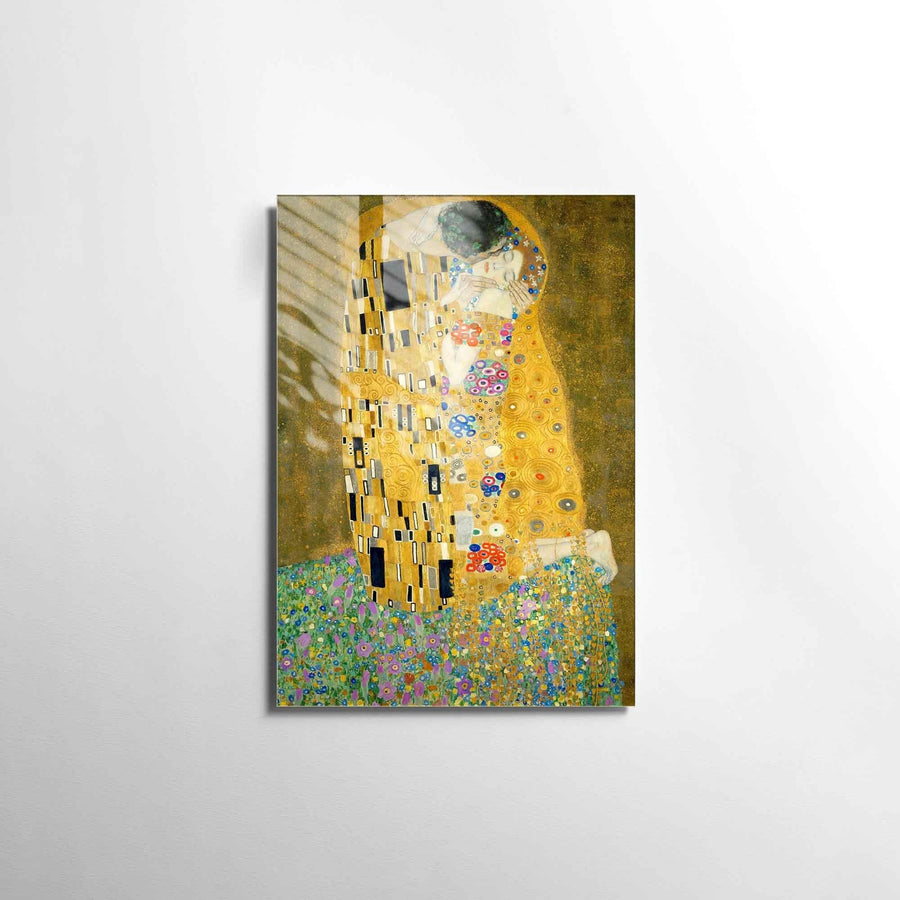 Klimt Opucuk Cam Tablo - Altin