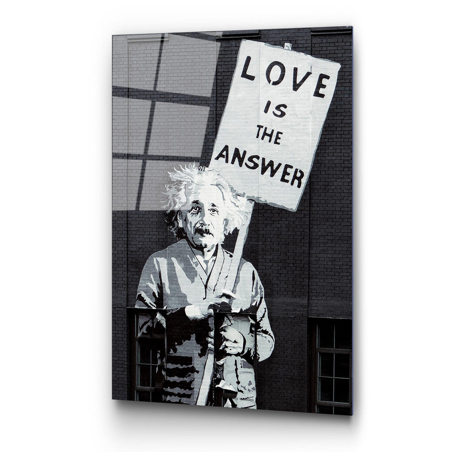 Einstein Love Is The Answer Cam Tablo - Siyah