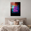 Let's Get Weird Yazili Modern Cam Tablo - Siyah