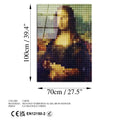 Mona Lisa Piksel Pop-Art Cam Tablo - Cok-Renkli