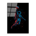 Astronot Basketbol Slam Dunk Cam Tablo - Siyah