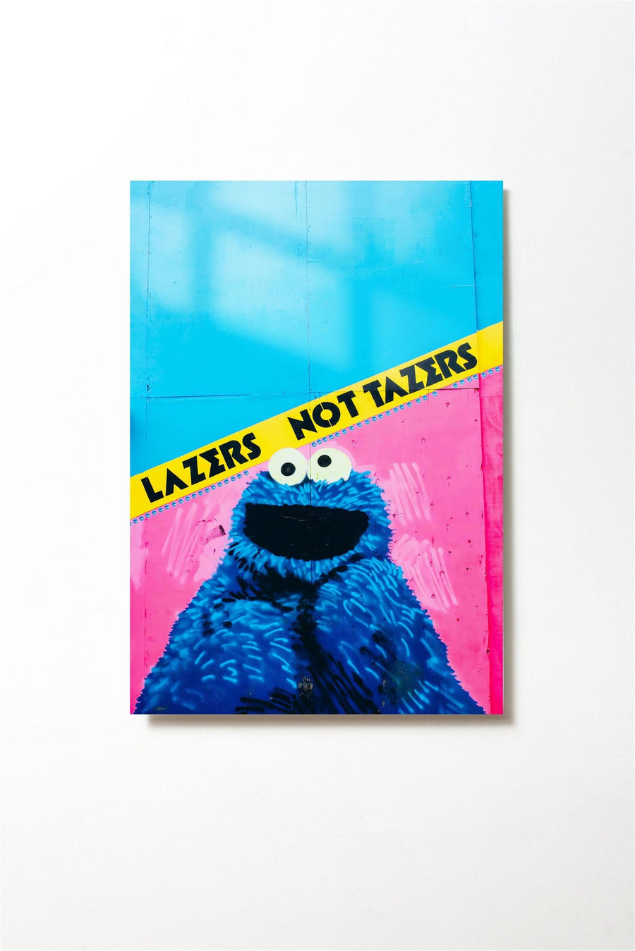 Cookie Monster Pop Art Cam Tablo - Mavi