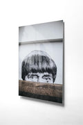 Gizlenen Goz Bakis Street Art Cam Tablo - Siyah