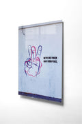 Baris Isareti Street Art Cam Tablo - Beyaz