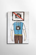 No Photo Kamera Figur Cam Tablo - Beyaz