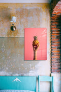 Ananas Pop Art Cam Tablo - Pembe