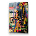 Graffiti Kucuk Gelin Pop Art Cam Tablo - Cok-Renkli