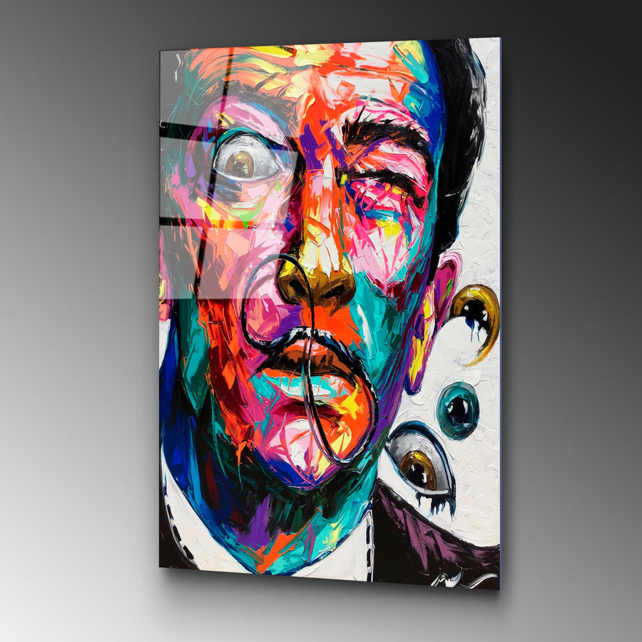 Salvador Dali Pop-Art Cam Tablo - Cok-Renkli