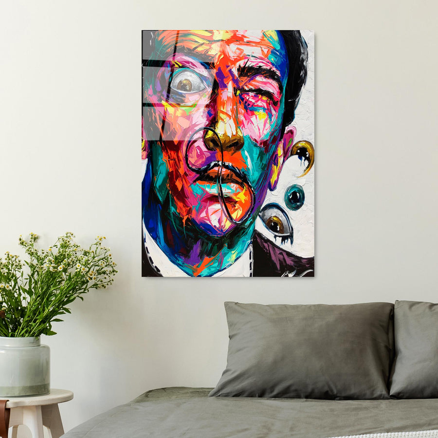 Salvador Dali Pop-Art Cam Tablo - Cok-Renkli