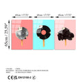 Pop-Art Dondurma Set Cam Tablo - Cok-renkli