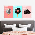 Pop-Art Dondurma Set Cam Tablo - Cok-renkli