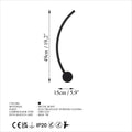 S-Form Modern LED Aplik - Siyah