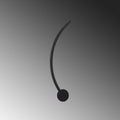 S-Form Modern LED Aplik - Siyah