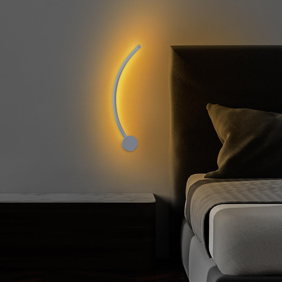 S-Form Modern LED Aplik - Gri