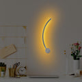 S-Form Modern LED Aplik - Gümüş