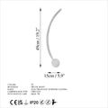 S-Form Modern LED Aplik - Gümüş