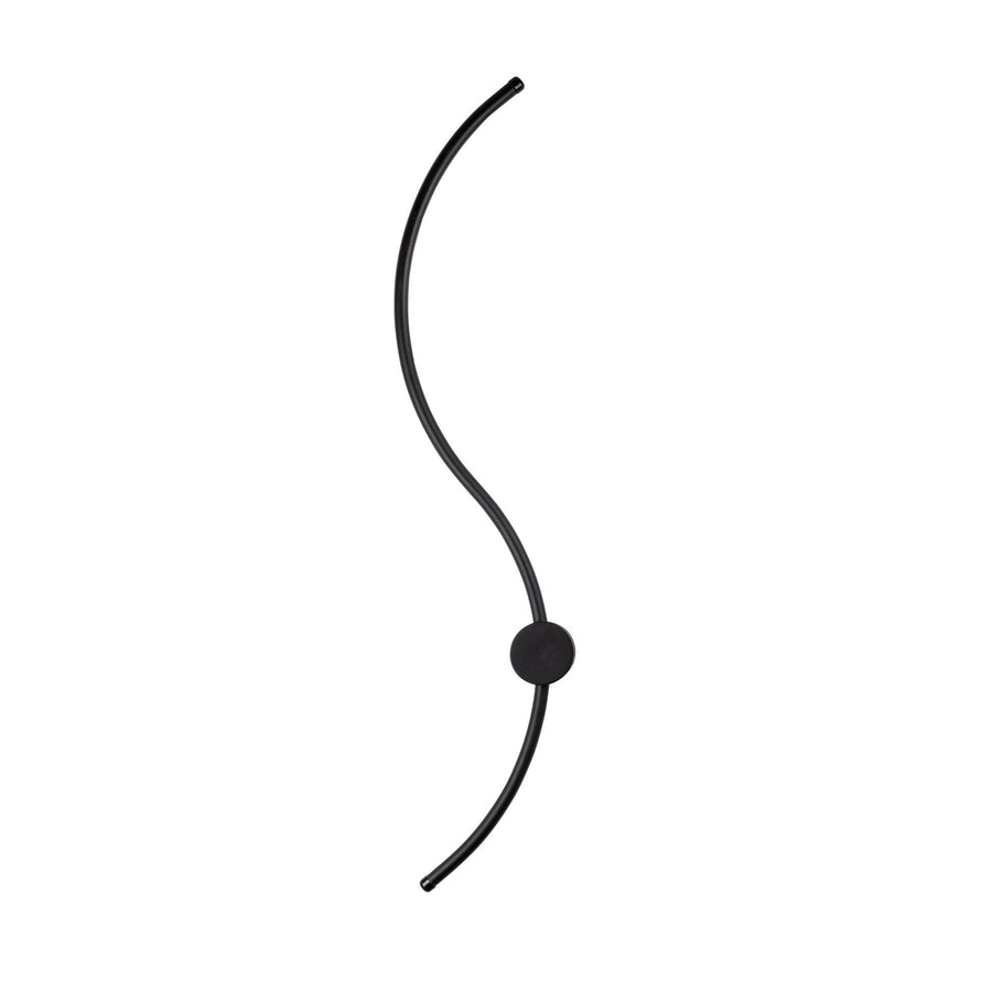 S-Dalga Modern LED Aplik - Siyah