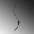 S-Dalga Modern LED Aplik - Siyah
