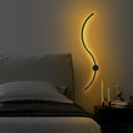 S-Dalga Modern LED Aplik - Siyah