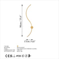 S-Dalga Modern LED Aplik - Altın