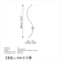 S-Dalga Modern LED Aplik - Beyaz