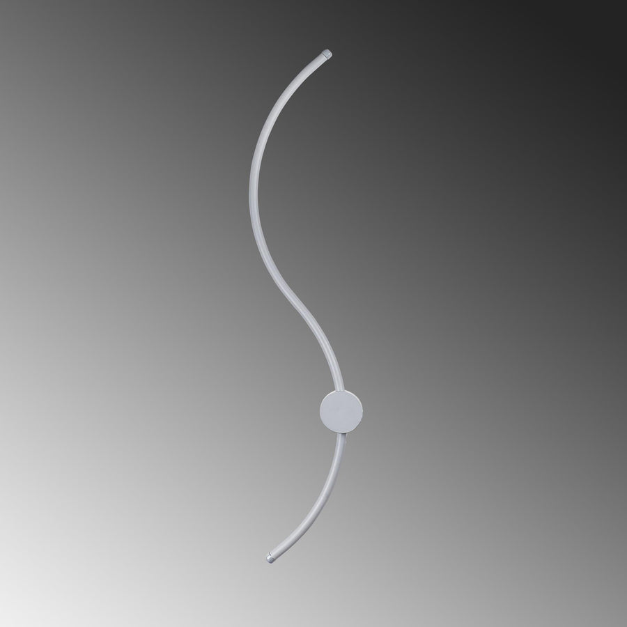 S-Dalga Modern LED Aplik - Beyaz