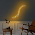 S-Dalga Modern LED Aplik - Gümüş