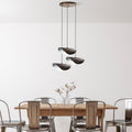 Eskitme Camlı 3'lü Tepsi Sarkıt - Siyah