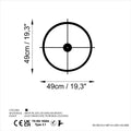 Crosshair Minimalist Metal Duvar Saati - Siyah