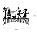 St. Nick Yolda Metal Duvar Aydınlatması - Siyah
