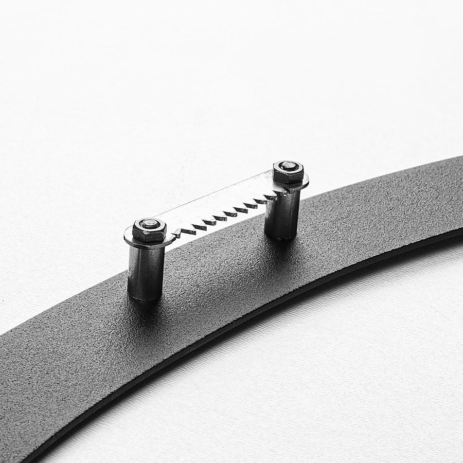 Kar Kuresi Formlu Metal Duvar Apligi - Siyah