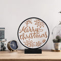 Merry Christmas Kar Taneli Masa Lambasi - Siyah
