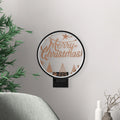 Merry Christmas Yildizli Metal Duvar Apligi - Siyah
