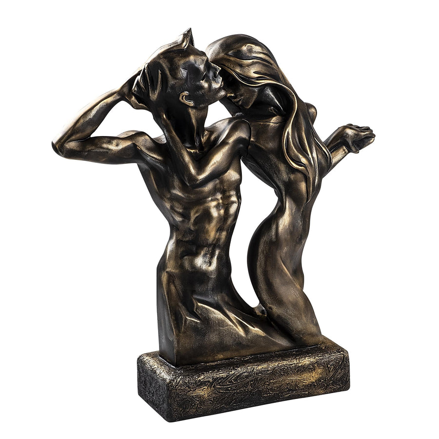 Cift Figur Polyester Heykel - Bakir