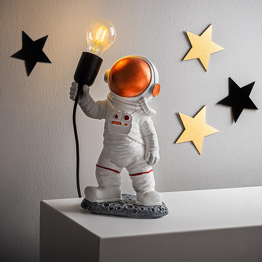 Astronot Polyester Masa Lambasi - Bakir Vizorlu