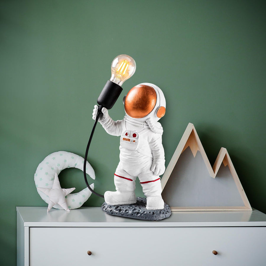 Astronot Polyester Masa Lambasi - Bakir Vizorlu