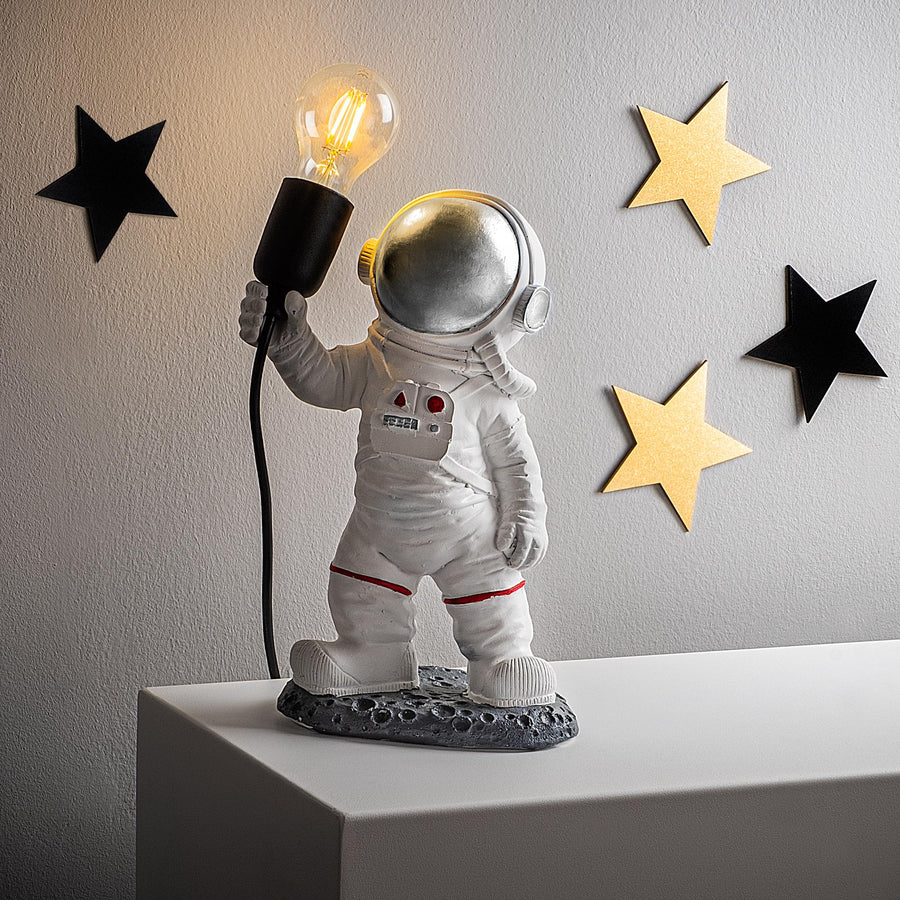 Astronot Polyester Masa Lambasi - Gumus Vizorlu