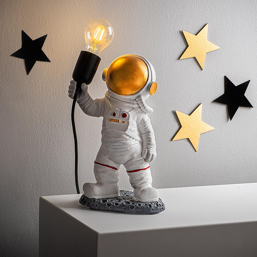 Astronot Polyester Masa Lambasi - Beyaz