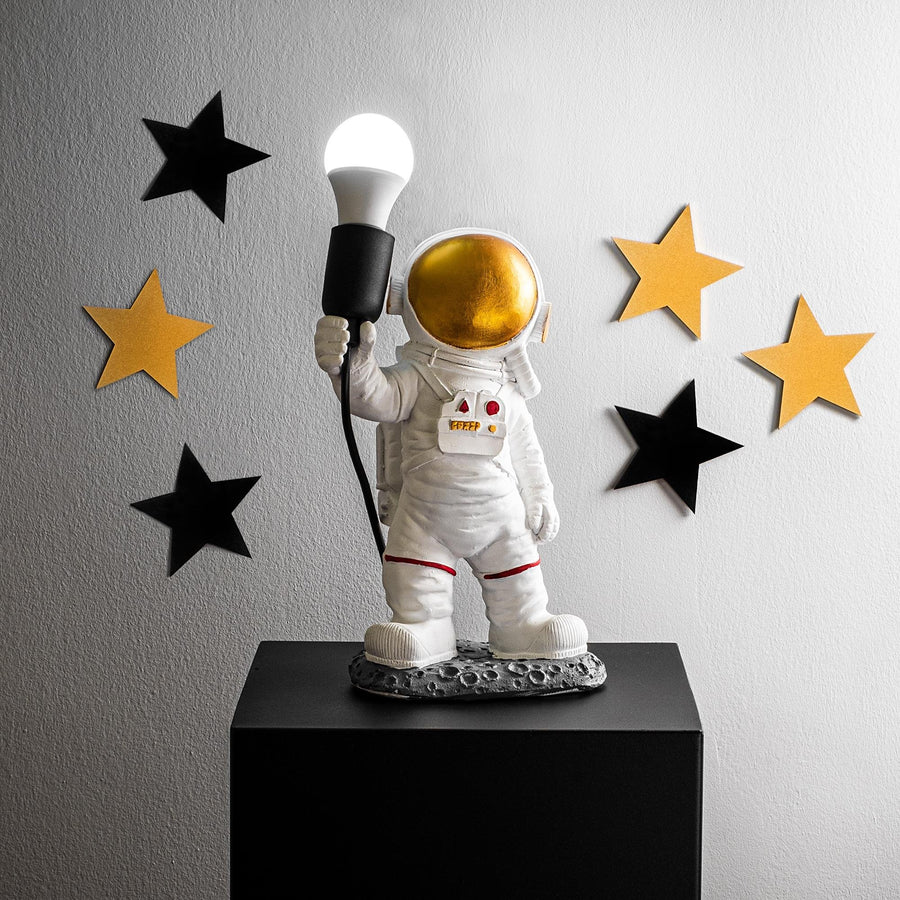 Astronot Polyester Masa Lambasi - Beyaz