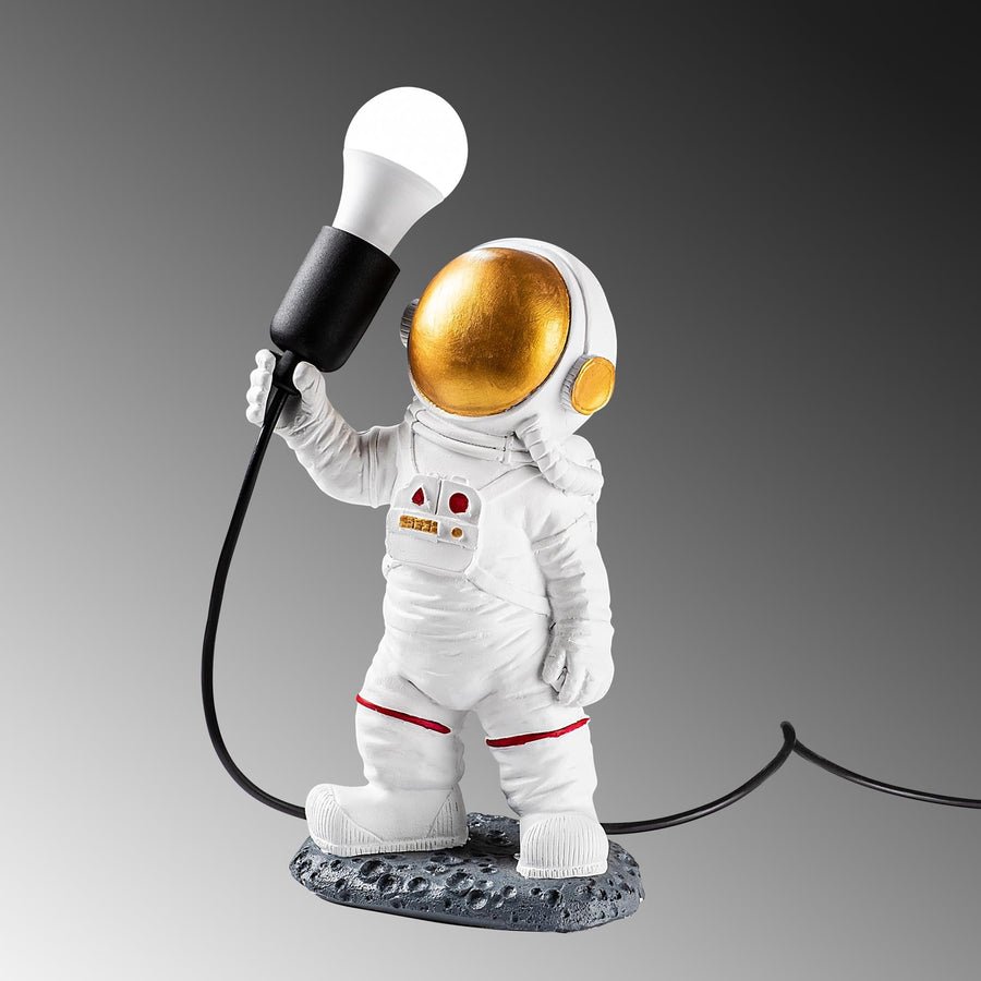 Astronot Polyester Masa Lambasi - Beyaz