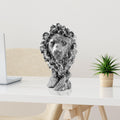 Aslan Modern Polyester Heykel - Gumus