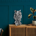 Kaplan Modern Polyester Heykel - Gumus