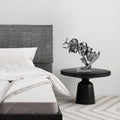 Uc Yuz Modern Polyester Heykel - Gumus