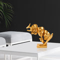 Uc Yuz Modern Polyester Heykel - Altin