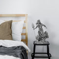 Poseidon Mitolojik Polyester Heykel - Gumus
