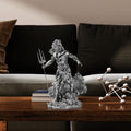 Poseidon Mitolojik Polyester Heykel - Gumus