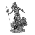Poseidon Mitolojik Polyester Heykel - Gumus