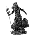 Poseidon Mitolojik Polyester Heykel - Siyah