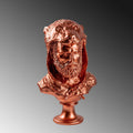 Herakles Aslan Baslikli Polyester Bust - Bakir