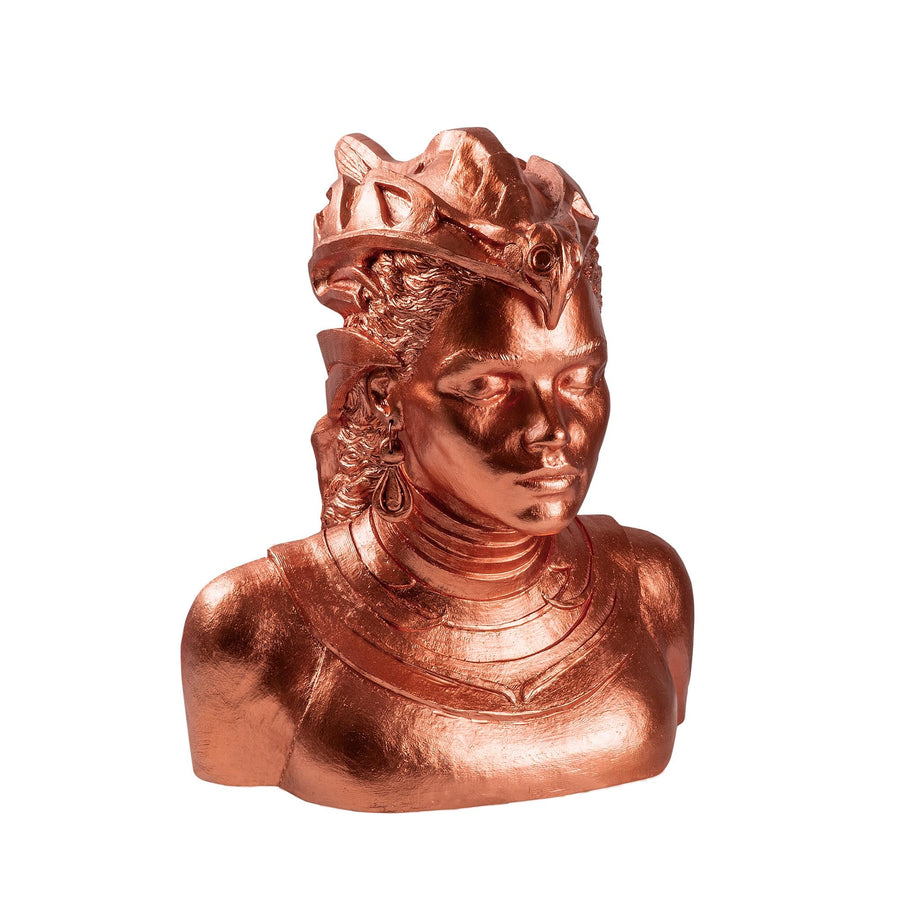 Tribal Kral Taci Polyester Bust - Bakir
